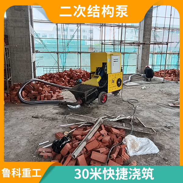新型室內(nèi)二次結(jié)構(gòu)輸送泵